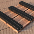 Outdoor sólido anti-UV wpc decking piso montagem